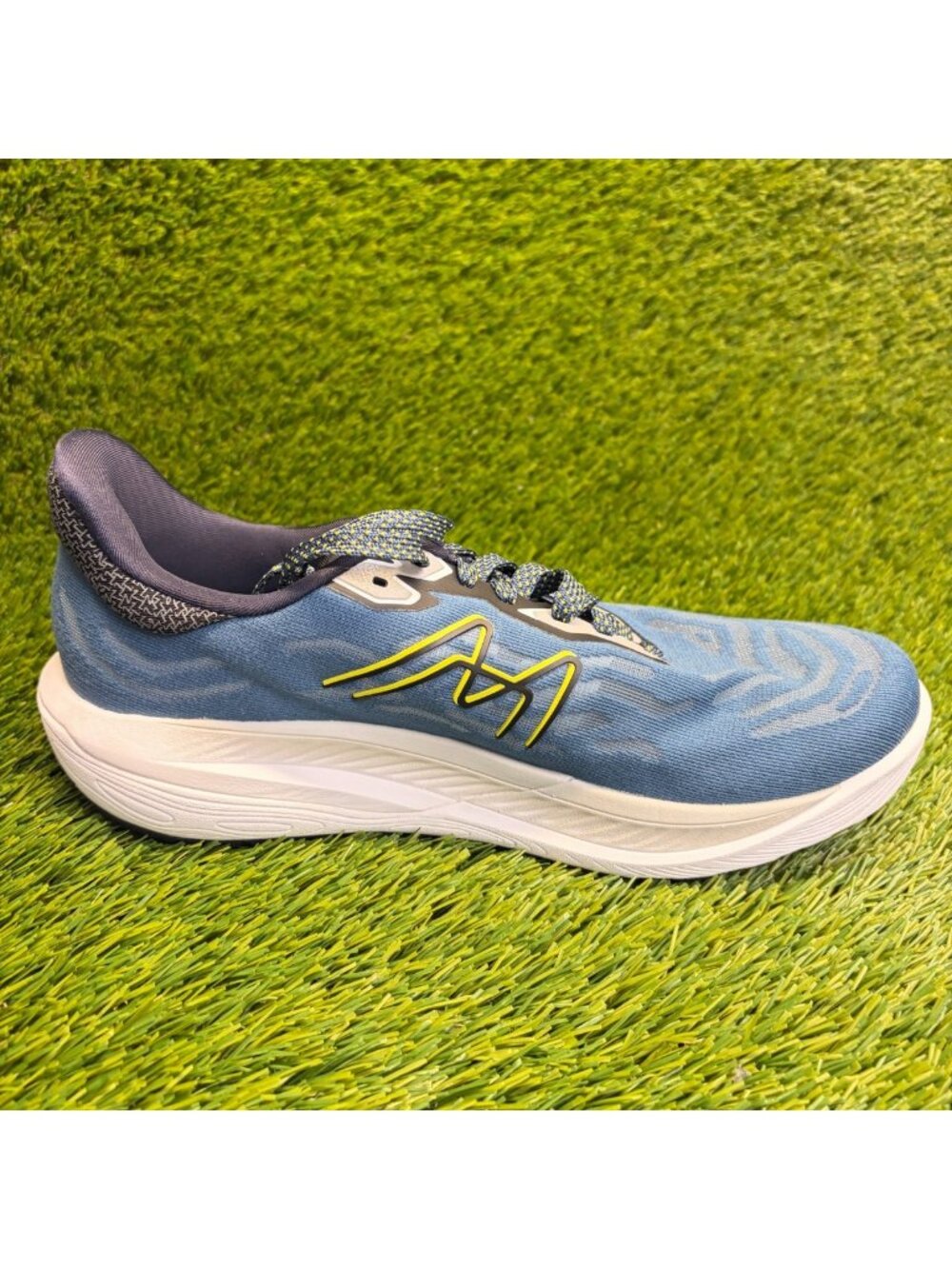 Karhu Ikoni 3.5 Mens‎ Size 9.5 Blue Yellow White Athletic Running Shoes Sneakers